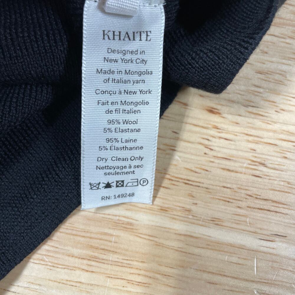 KHAITE NWT Emory Long Sleeve Stretch Wool Shift Dress Size M Flowy Designer - Picture 13 of 13